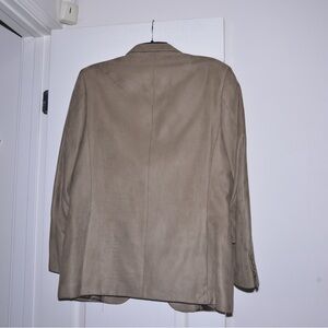 Zara Beige Satin-Lined Blazer